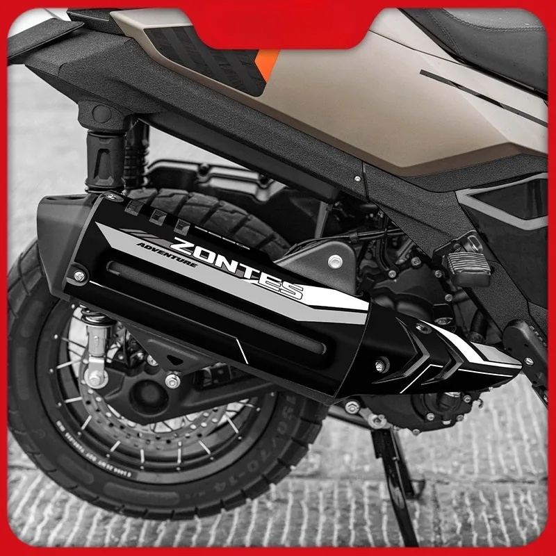 

Подходит для мотоцикла ZONTES 368G, декоративных наклеек для выхлопной трубы, водонепроницаемых пленочных наклеек и модифицированных аксессуаров для наклеек.