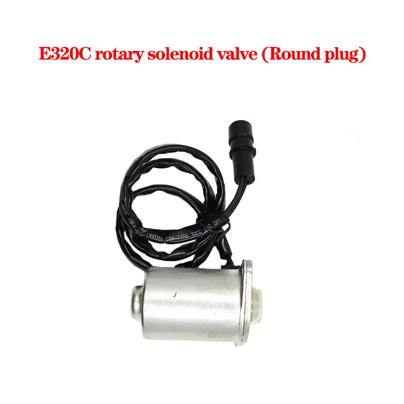 Construction Machinery Parts Excavator Accessories Suitable for Caterpillar E320C Rotary Solenoid Valve Round Plug Compatibility