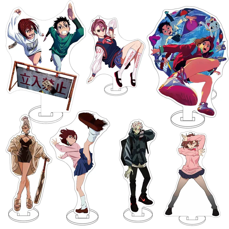 Anime Dandadan Momo Acrylic Keychain Stand Model Plate Fashion Cosplay Ornaments Desk Decoration Fans Gift Figure Display