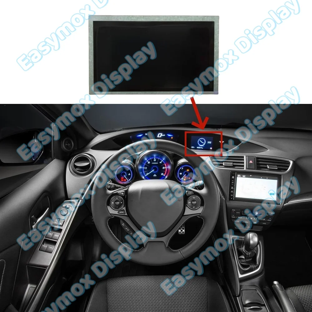 

5" LCD Display Panel For Honda Civic Si Sedan 2013 2014 2015 Car Radio Head-up Unit Screen Repair Parts