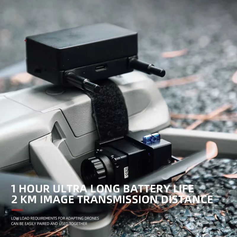 256*192 Thermische Beeldvorming drone stuurinrichting TG209 Warmtebeeldmodule met Servo Voor DIY Drones Plug & Play Tracking Module