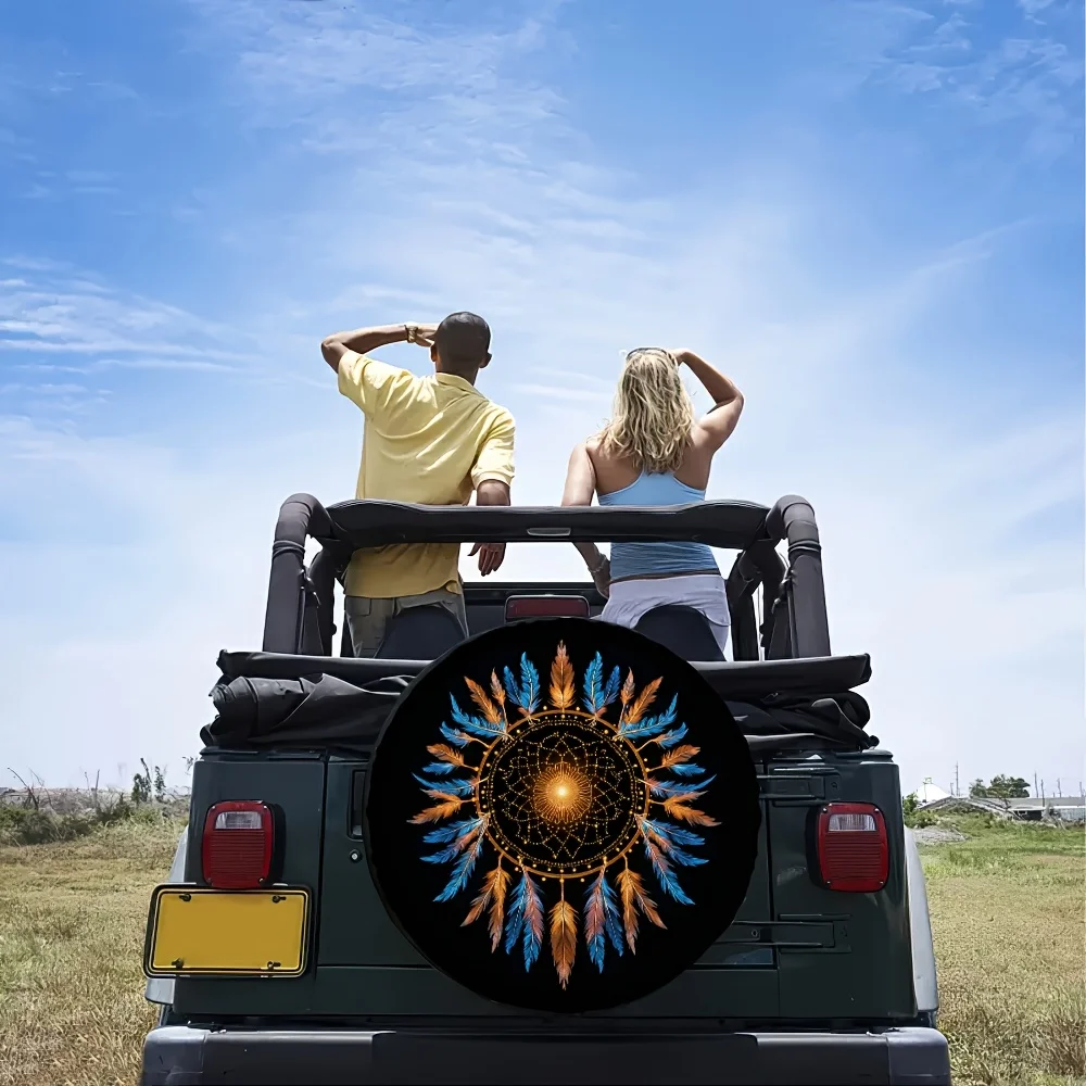 1pc, Indoor Tire Cover Storage Bags Star Versatile Durable Polyester, Without Electricity Fishing Perfect For Jeep Tire Covers