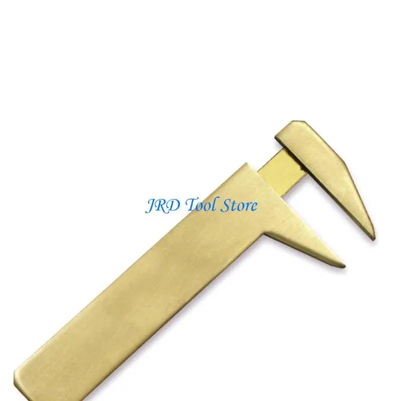 A2UD Handy Sliding Gauge Brass Vernier Caliper Ruler Measuring Tool Double Scales
