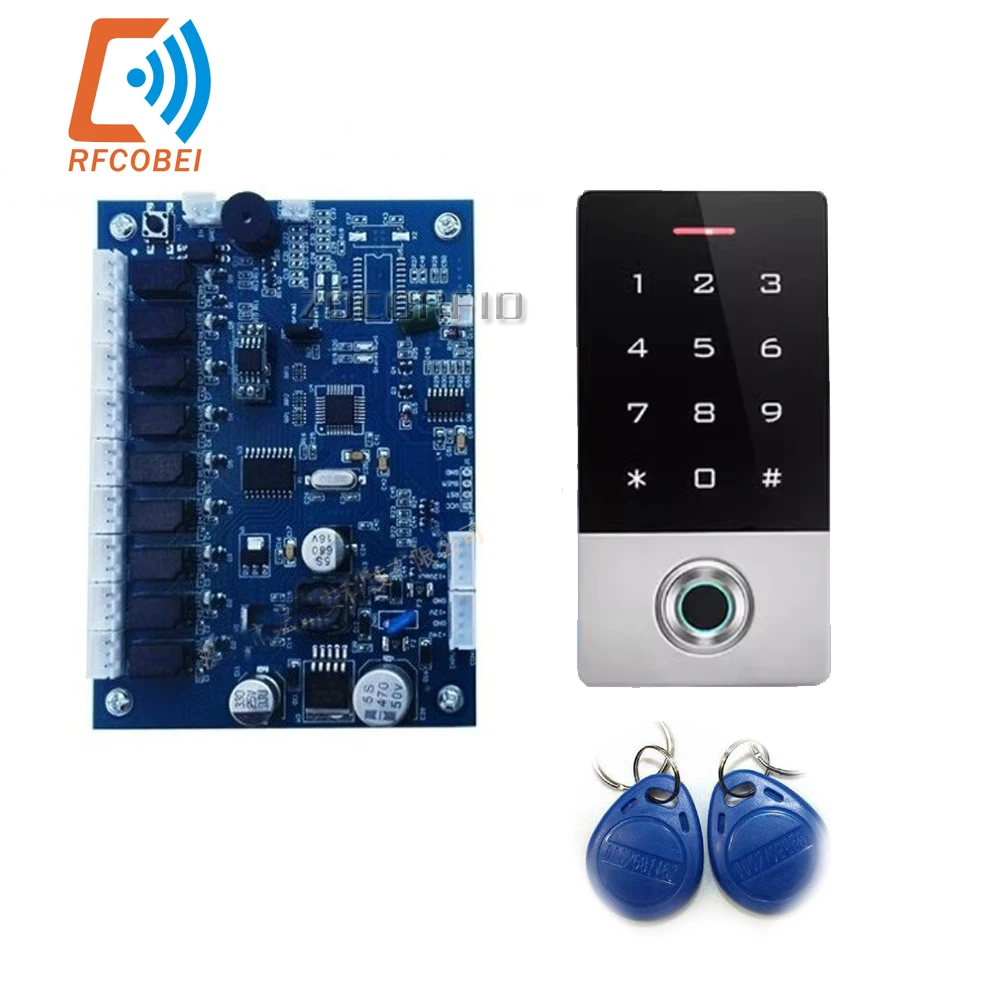 Fingerprint Elevator Lift Controller Panel No Software Security updow 8 floors Lift Controller Panel board