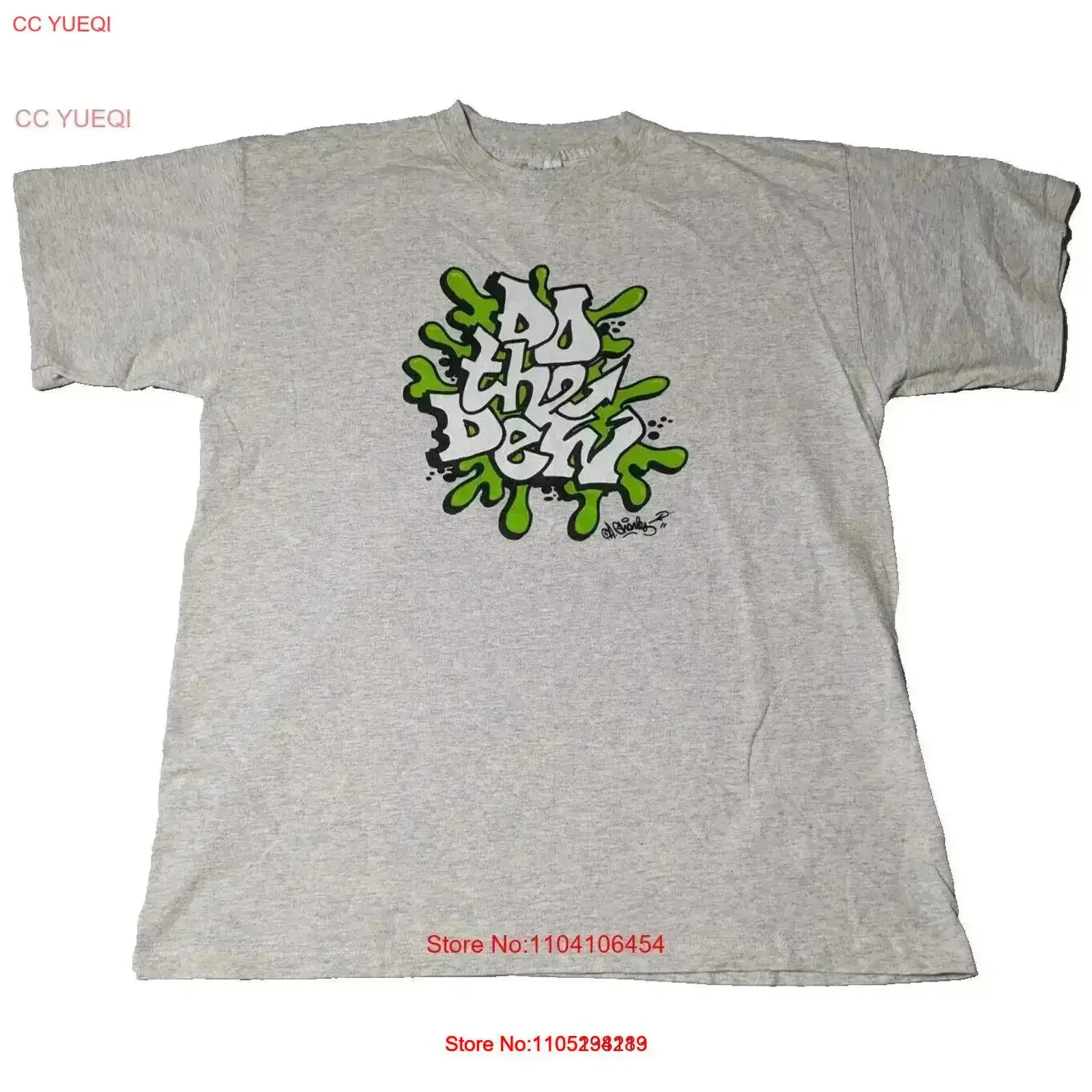 VTG جبل الندى تفعل الكتابة على الجدران شارع الفن الرجال XL U S T's هيذر تي شيرت خمر غسلها تنفس مريحة تنوعا #1