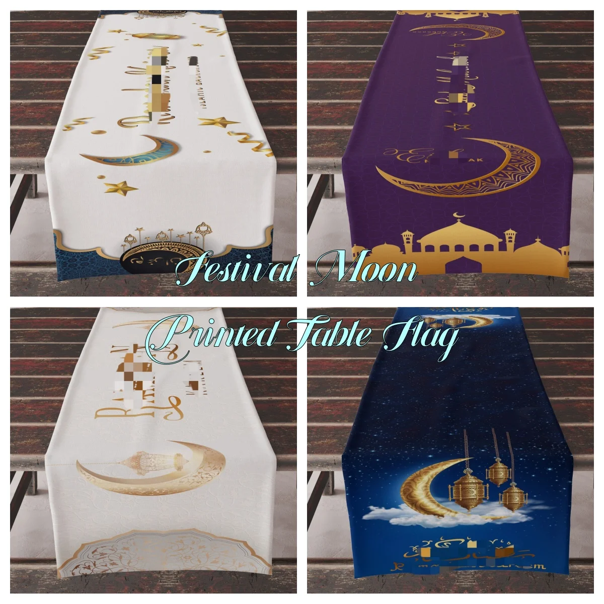 Ramadan Decoration Table cloth Mubarak Decor For Home tablerunner Ramadan Kareem Islamic Muslim Party Gifts 2025