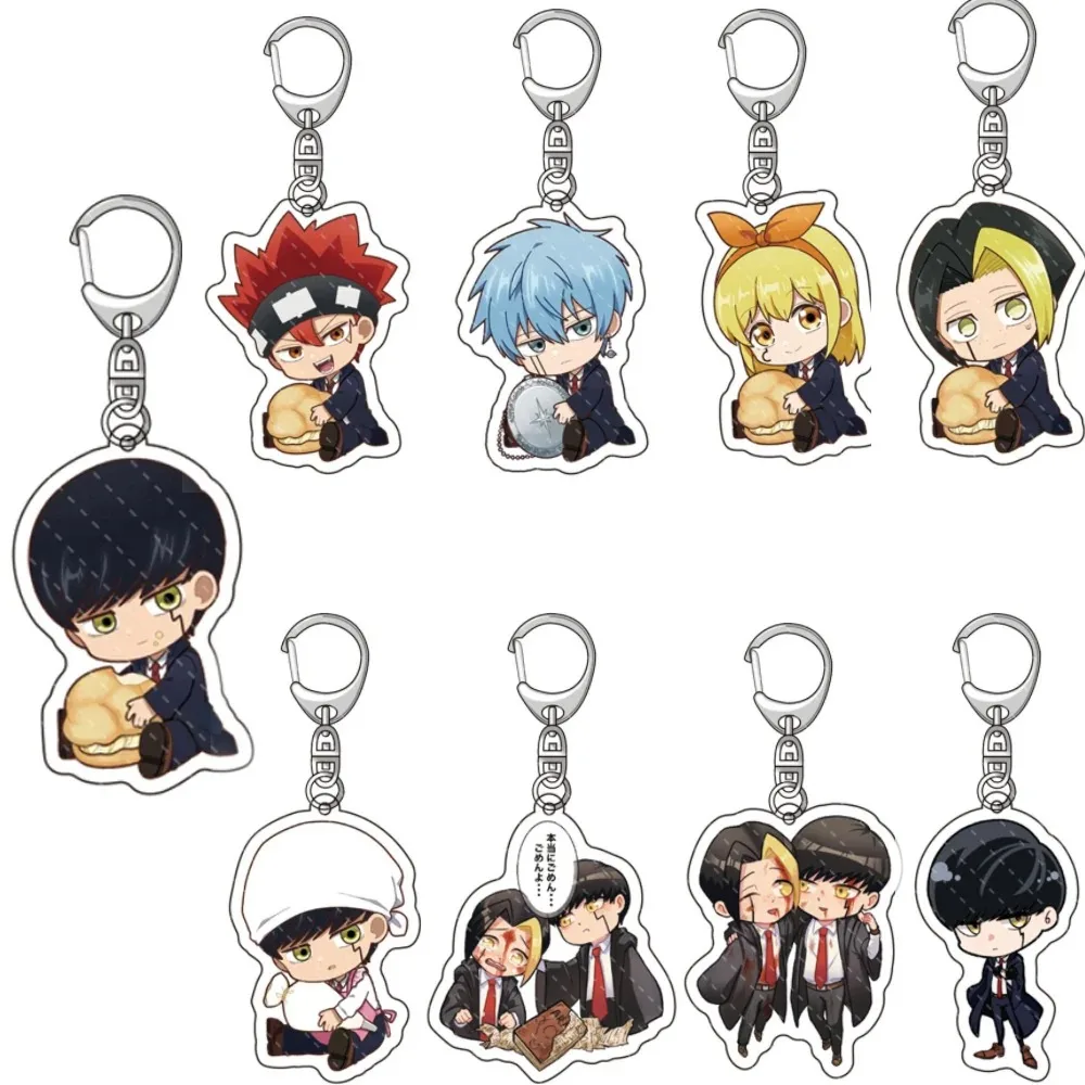 Anime Mashle: Magic and Muscles Acrylic Keychains Double Side Acrylic Figure Key Ring Creative Pendant Xmas Halloween Fans Gift