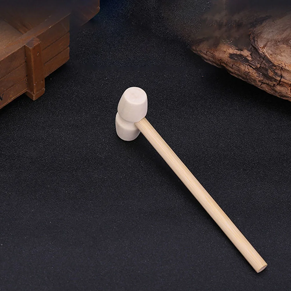 20 قطعة المطارق الخشبية عديم الرائحة كسر مقاومة مقبض مريح الأطفال اللعب مطرقة خشبية اللعب مطرقة المطرقة اللعب #6