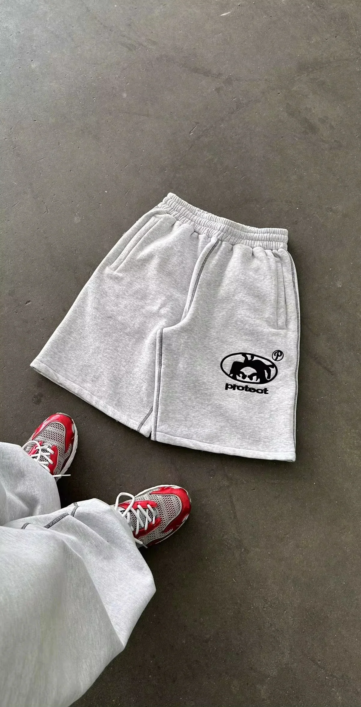 Men Casual Shorts Japanese Korean Sweatpants Breathable and Comfortable Y2k Suitable for Spring and Summer Vintage Street Fit