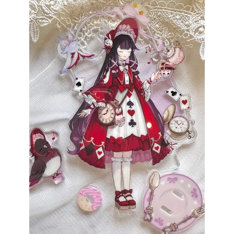 게임 Genshin Impact Sandrone Columbina 코스프레 스탠드 모델 Moon Maiden Marionette 아크릴 피규어 데스크탑 장식 팬 선물