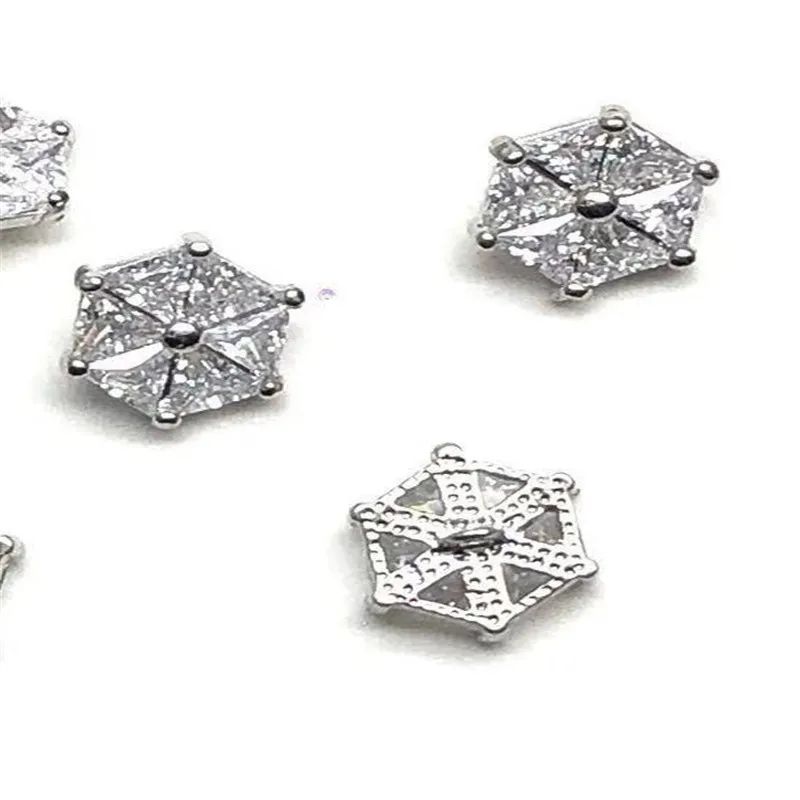 5pcs/lot Shining crystal small buttons Cubic zirconia button for shirt Decorative CZ sewing buttons for cashmere Knit cardigan