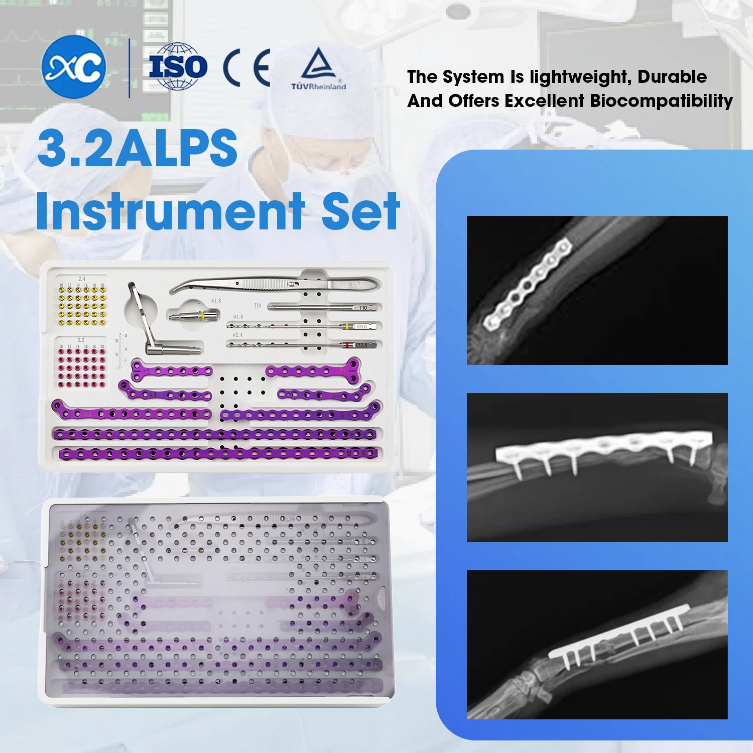 Premium 3.2mm ALPS Orthopedic Instrument Kit: Professional Veterinary Surgery Tools For Canine Feline Bone Fracture Fixation