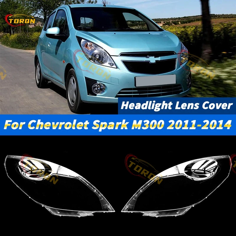 

For Chevrolet ‌Spark M300‌ 2011 2012 2013 2014 Car Headlight Lens Cover Headlamp Shade dust cover for headlights car accessories