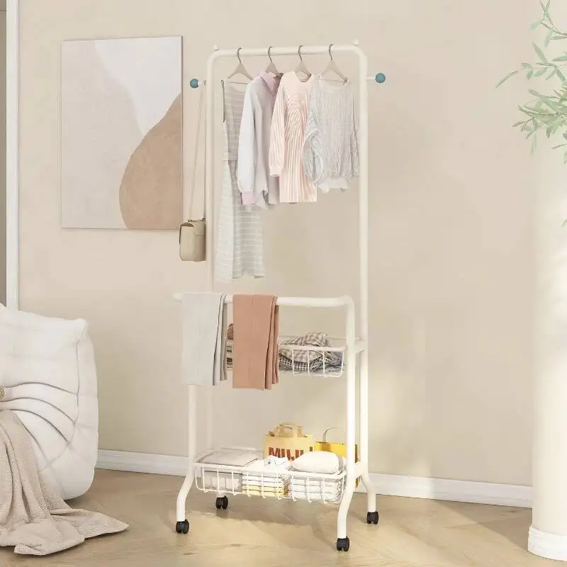 

Racks Living Indoor Room Removable Modern Coat Space Saving Standing Coat Racks Hotel Rail Trendy Display Perchero Furniture