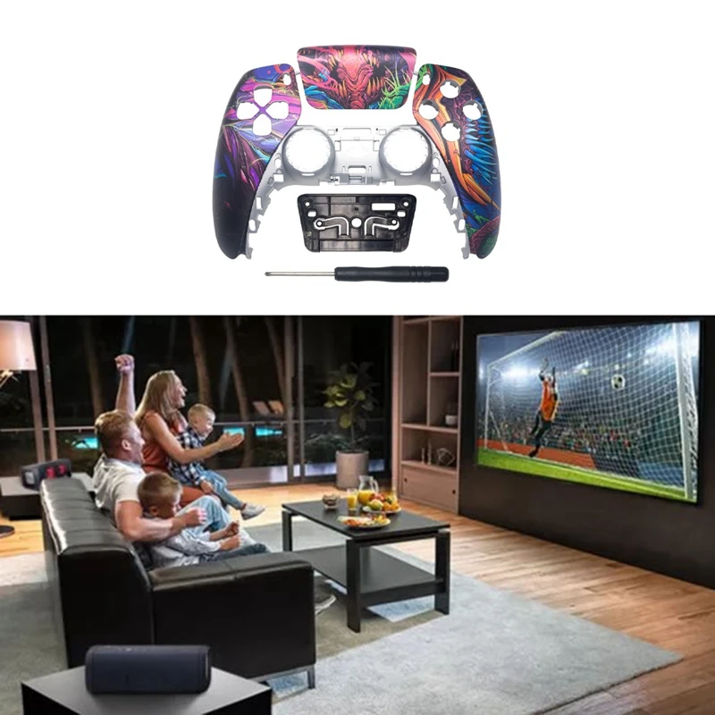 For PS5 Elite Gamepad BDM-010 1Rd Generation Version Front Cover Gamepad Replacement Top Cover Replacement Refit Part K