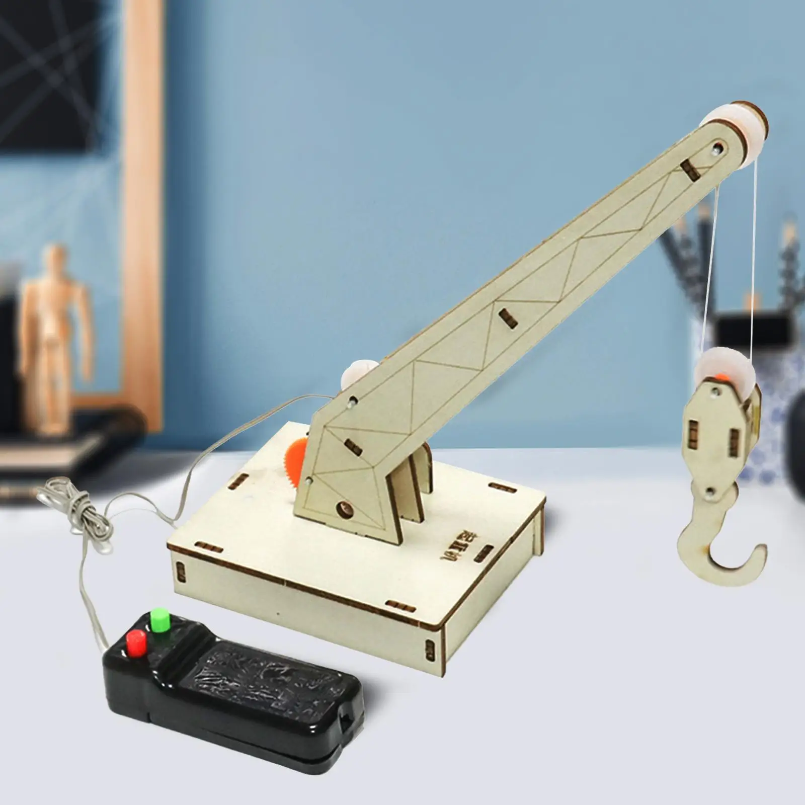 Science Experiment Toy Wooden Learning Toy DIY Model Building Toy Crane Toys School Project for Kids Teenager Students