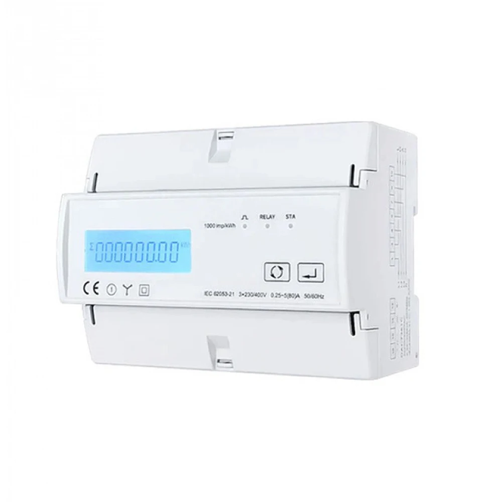 Tuya WiFi/Zigbee 3 Phase Bi Direction Multi-tariff Energy Meter App Power Monitor Remote Control Energy Meter Support Modbus RTU