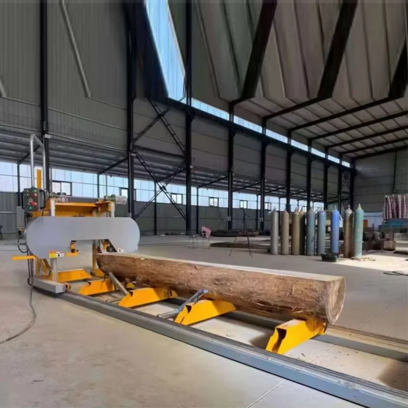 Band Saw Mills Wood Log Cutting Machine Large Scale Automatic Electric Hard Wood Cutting Log Band Sawmill Machine