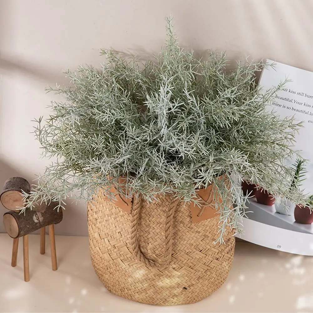 Fake Plants Realistic Artificial Rosemary Plants Handmade DIY Eucalyptus Breath Colorfast Artificial Flowers Wedding Decoration