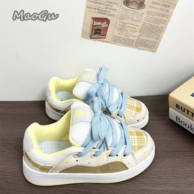 

Women Sneakers Low-top Korean Blue Sweet Women’s Sports Shoes Versatile Casual Female Shoes Comfortable Women's Sneakers