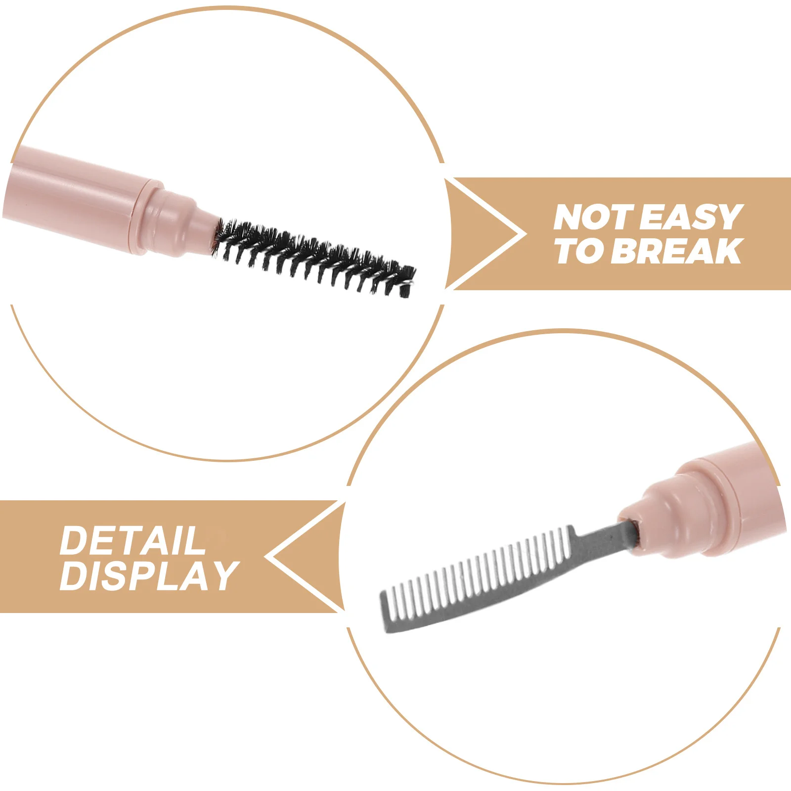 4pcs Eyelash Comb Separator Stainless Steel Dual-Use Beauty Comb For Lash Extension Makeup Portable Mascara Brush Tool With Dust