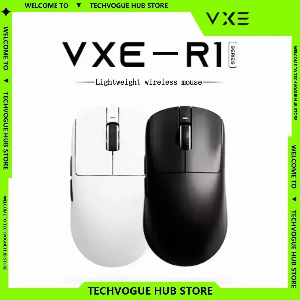 Dragonfly Vxe R1 Pro Max 4k Gaming Mouse Wireless Ultra Lightweight Paw3395 Gamer Mouse Speed X Low Delay Fps Customized Mouse