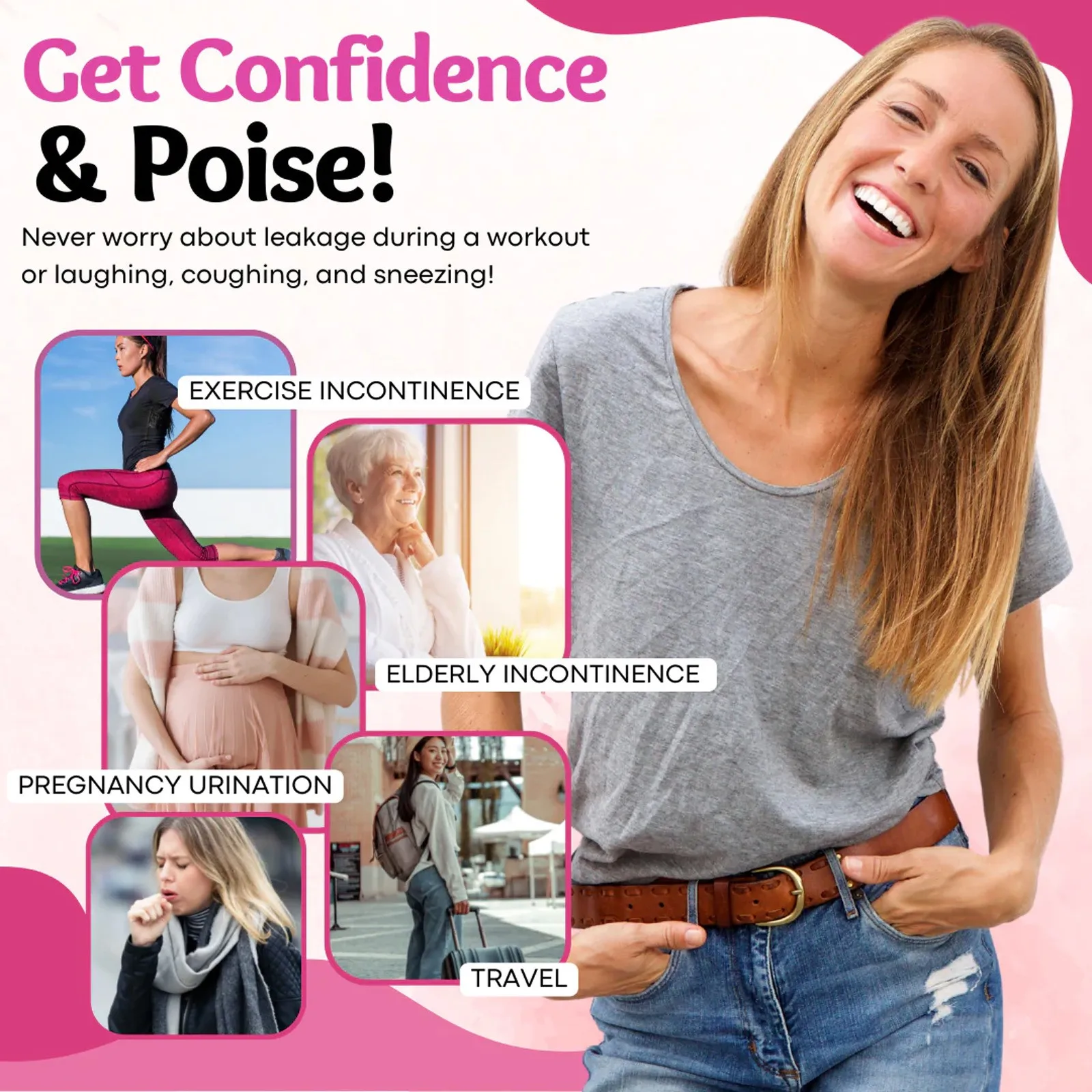 Urinary Leakage Patch, Relieve Postpartum Urinary Leakage, Repair Bedwetting, Urinary Frequency, And Leak Prevention Care Patch