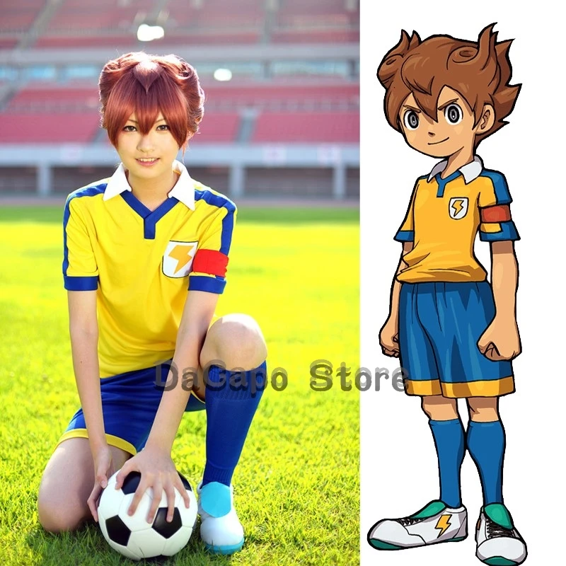 

Inazuma 11 Eleven GO Matsukaze Tenma Косплей Gouenji Shuuya Game Аниме Ролевая игра Raimon Униформа Одежда на Хэллоуин Футбол