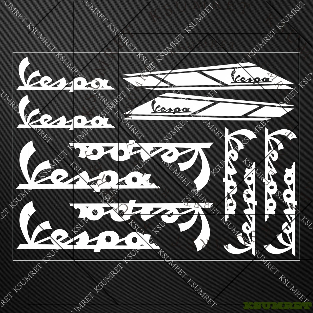 For Vespa Sticker M…