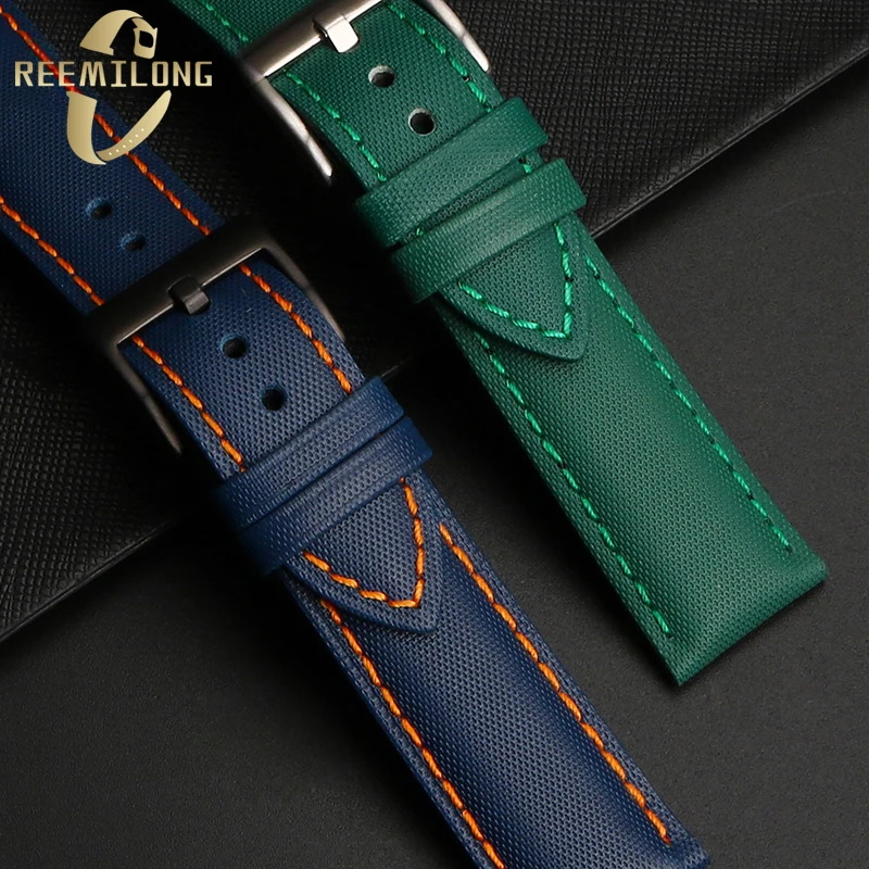 سوار ساعة نايلون مقاوم للماء لعلامة هوير F1 ، سلسلة كاريرا Aquaracer ، نايلون ، جلد بقر ليا ، قاع ، 20 ، 21 ، 22 ، 24 #3