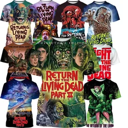 Hot selling new classic horror movie 'The Return of the Living Dead' personalized T-shirt 3D zombie skeleton horror movie print