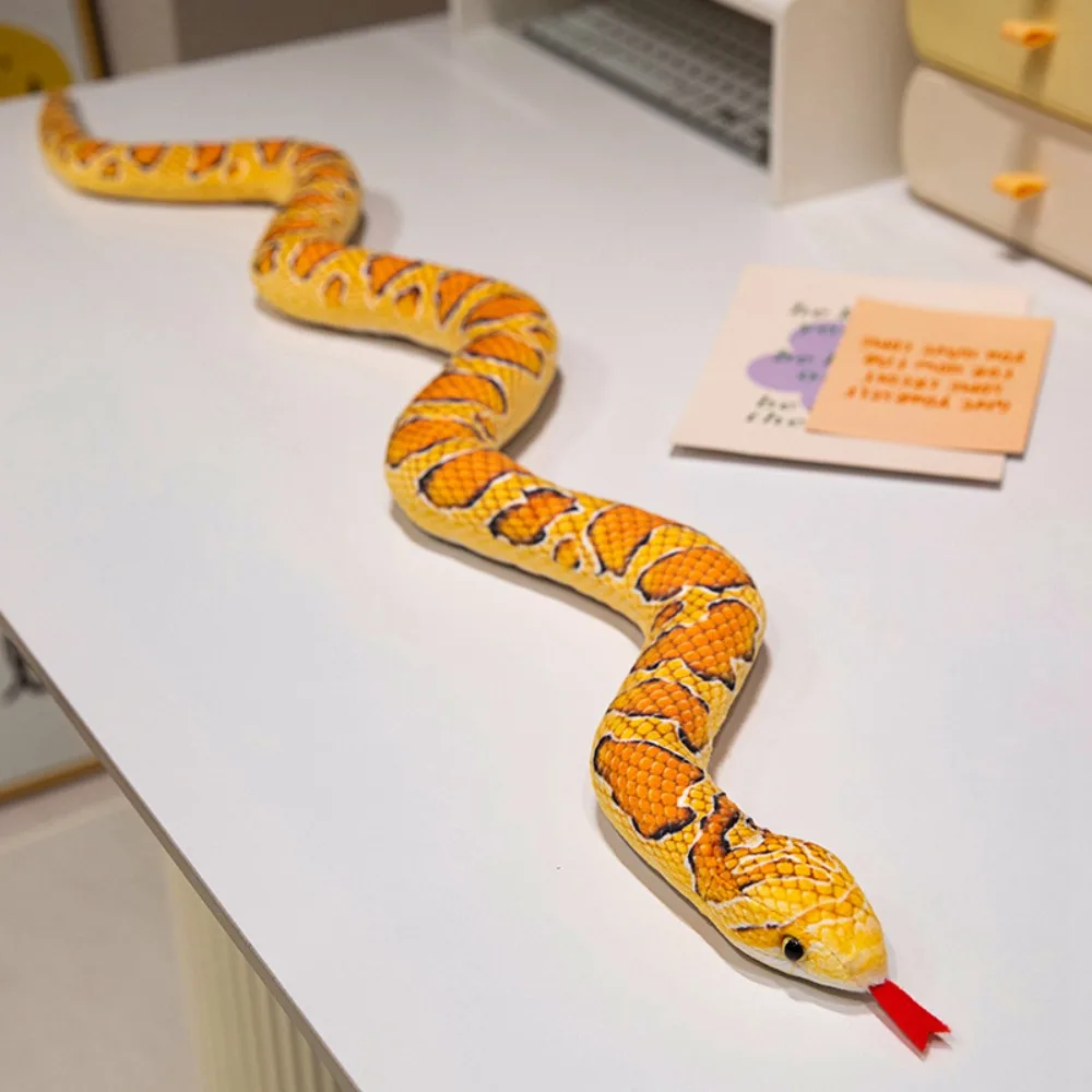 

Realistic Boa Snake Plush Doll Long Pattern Black And White Simulation Snakes Plushie Reptile 100/150cm Snake Stuffed Toy