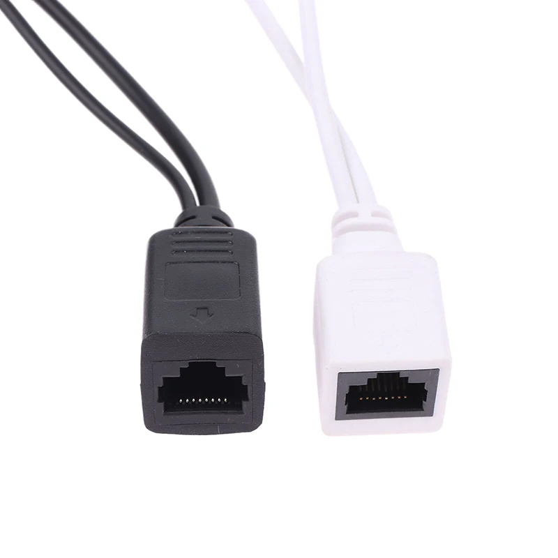 1PC POE Cable Passive Power Over Ethernet Adapter Cable POE Splitter RJ45 Injector Power Supply Module 12-48V Cable For Camera