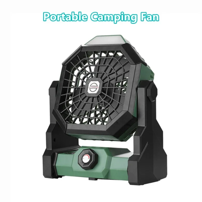 -A95Z 7800Mah ventilateur de Camping à piles rechargeables ventilateur de Camping Portable avec veilleuse LED Orange