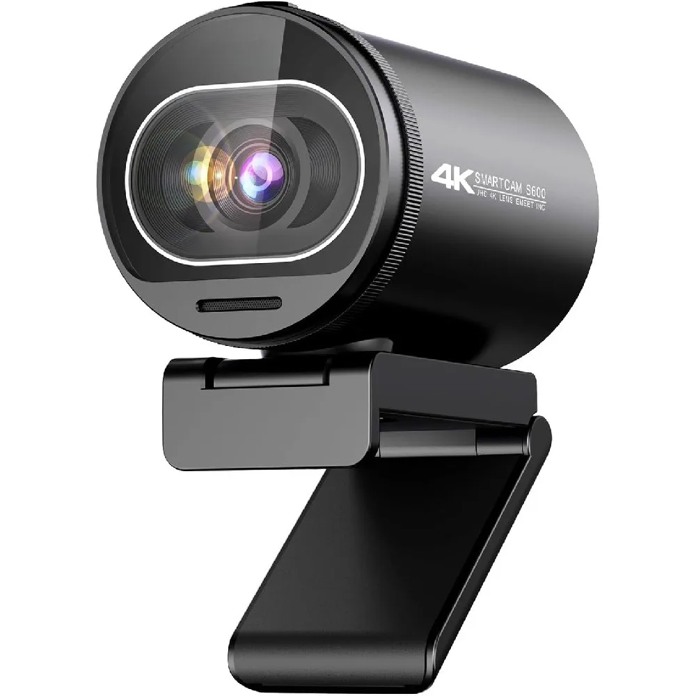 4K Webcam for Streaming PDAF Autofocus 1080P 60FPS 2 Noise Reduction Mics Built-in Privacy Cover 73° FOV Streaming Camera