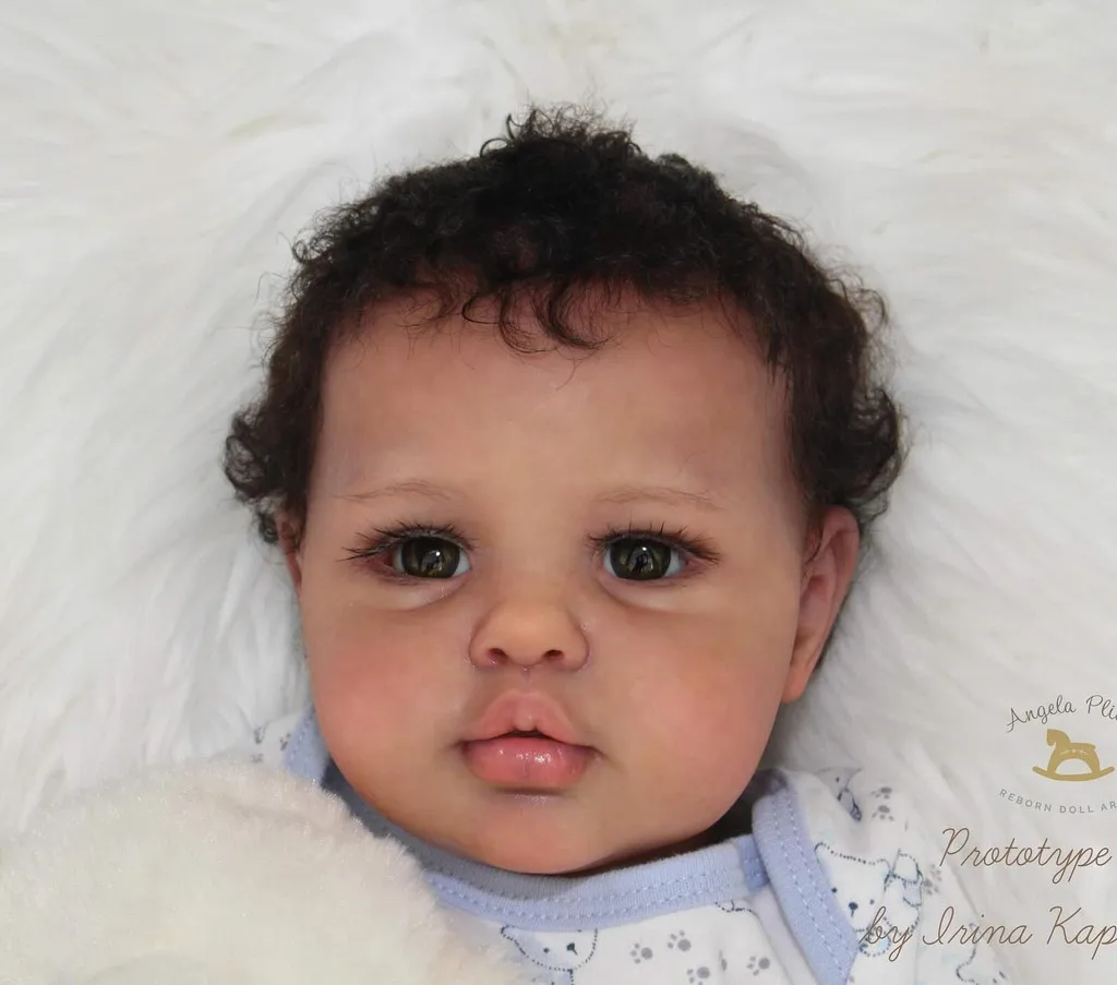 22 inch Reborn Baby Doll Ellie Limited Edition Unpainted Kit With Cloth Body By Irina Kaplanskaya with coa