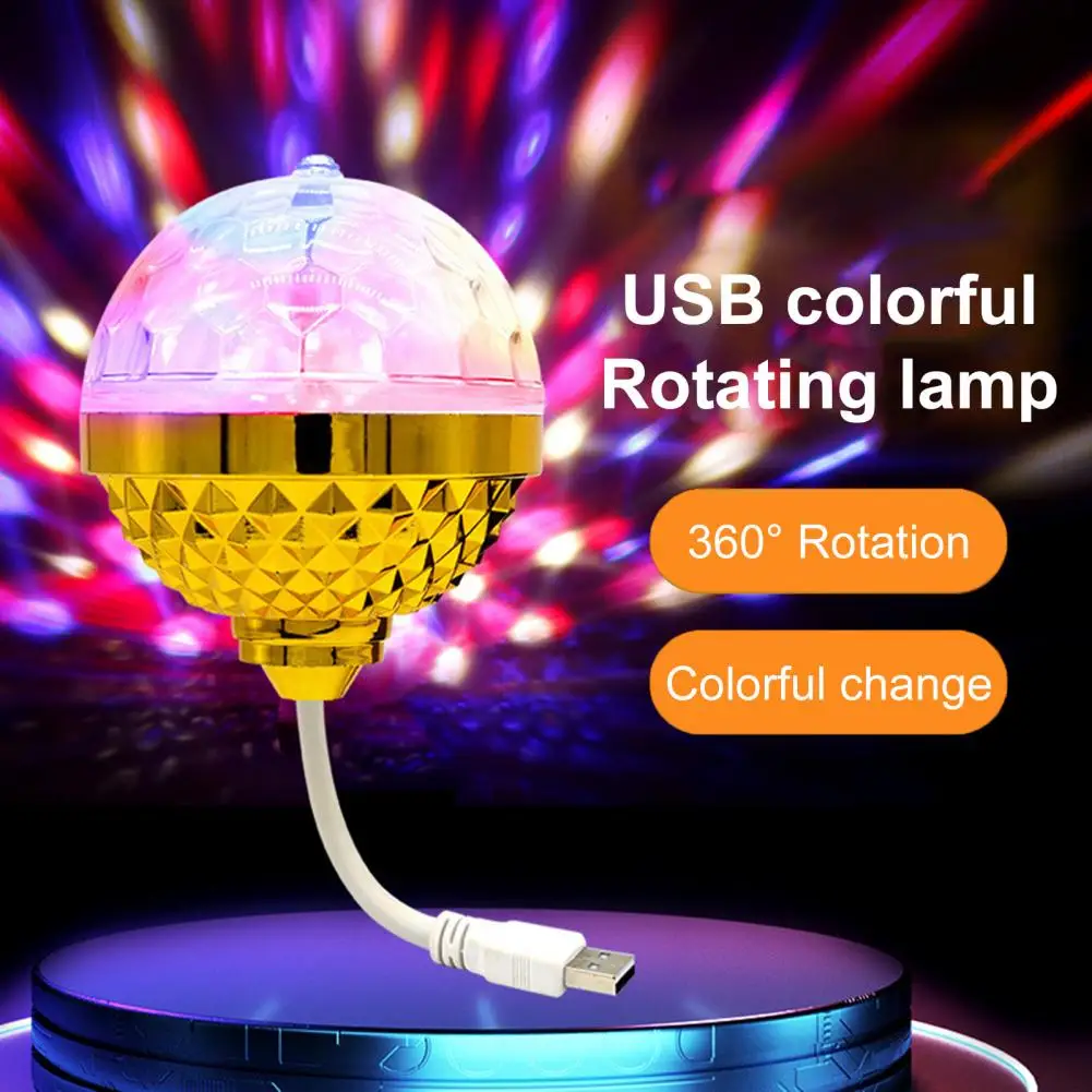 

Innovative Disco Light Rechargeable Decoration Lightweight RGB USB Flash Lamp