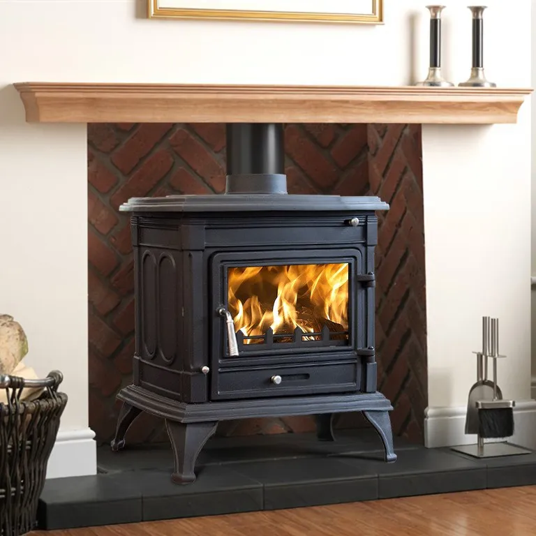 Nordic indoor cast iron real fire fireplace wood heating stove villa home wood burning stove B & B home energy saving fireplace