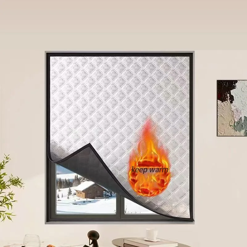 

Winter windproof curtains, window sealing, winter cold proof bedroom, thickened warm curtains, customized size