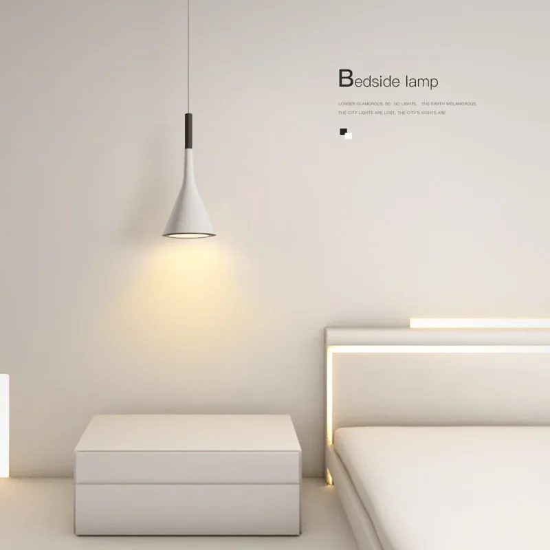 Modern Hanging Ceiling Lamps Wood Aluminium E27 Pendant Light for Dining Room Table Bedside Kitchen Black Decoration Lighting image 2