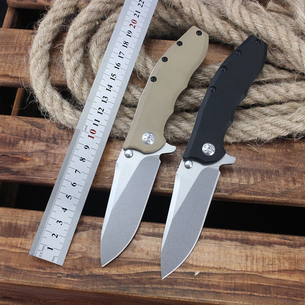

Z 0562 Folding Tactical Knife T G10 Handle Outdoor Pocket Knives EDC Survival Hunting Self-defense Flipper Knife Hand Tools 2025