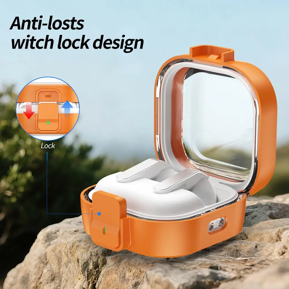 Clear Protective Case for Samsung Galaxy Buds 4 /Buds 4 Pro, Keychain Shockproof Secure Lock Case Cover For Buds 4 /Buds 4 Pro