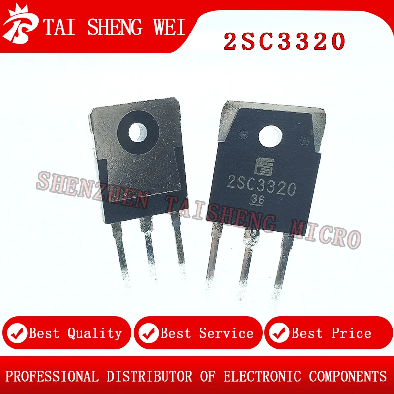 5PCS Brand New 2SC3320 C3320 Transistor High Power Switching Tube 15A 500V TO-3P New