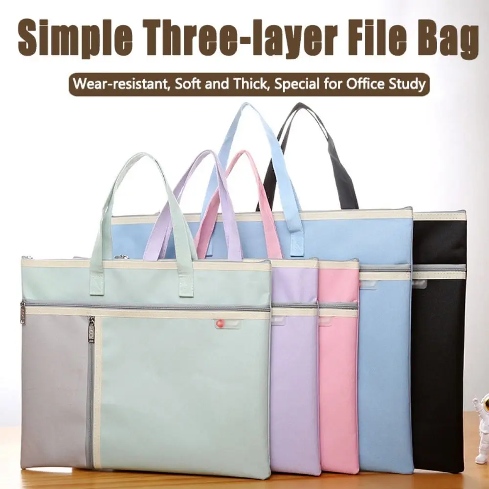 Портативная сумка для хранения книг из ткани Оксфорд, ручной органайзер для файлов, большая вместительная пылезащитная сумка для хранения произведений искусства, обратно в школу