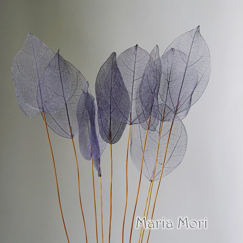 Heimdekoration, Lucency-Blätter, natürliche Blattader, unsterbliche künstliche Blumen, Hochzeit, Tischdekoration, Drahtstiel – Detail 25