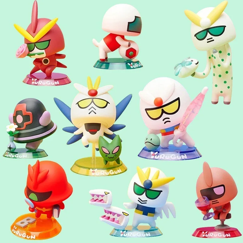 

Bandai YuRuGun Gundam слепая коробка единорог QMSV милая абстрактная модель аниме коллекционные украшения, изысканные подарки для друзей