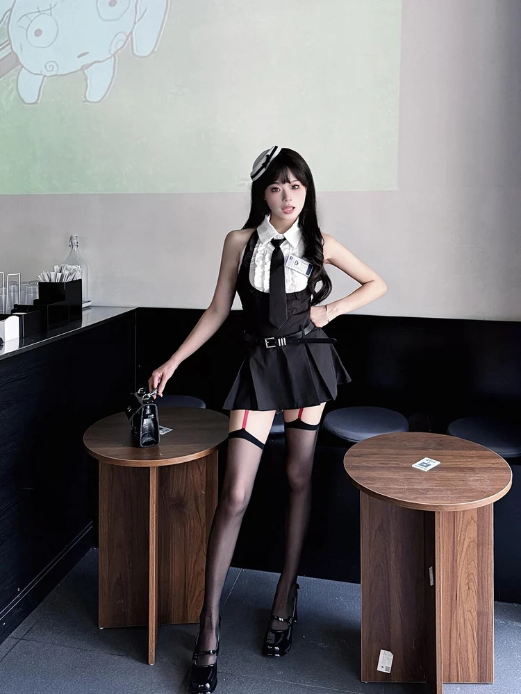 

Костюм American Sle Campus Spicy Girl irt Dr Sweet Aosphere, комплект из двух предметов на Хэллоуин, женский современный ort Sv...