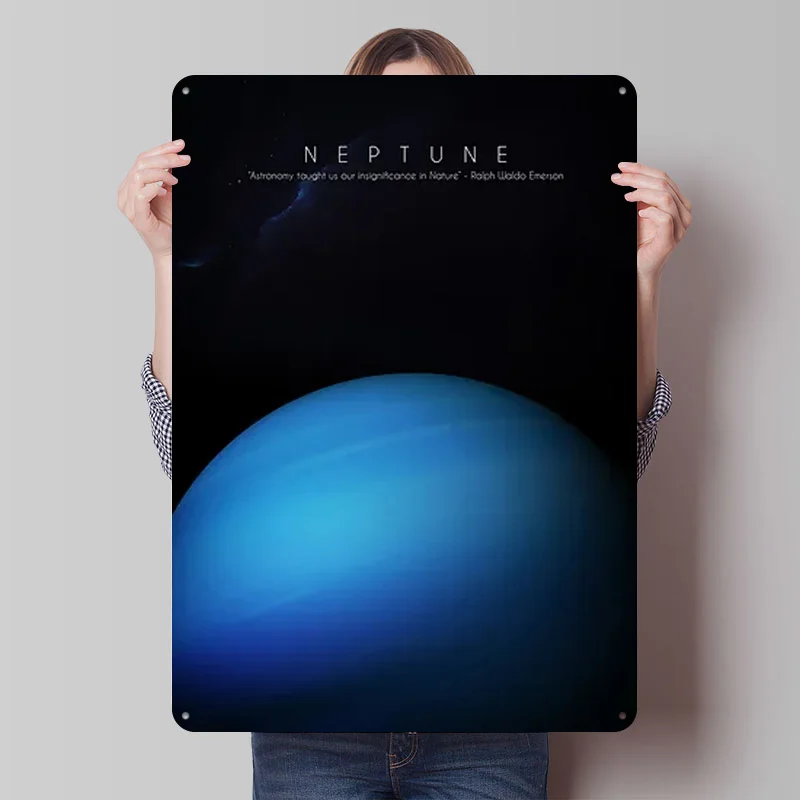 Neptune Metal Poster Tin Signs Wall Art Vintage Decorations Custom Metal Sign for Home Decoration Gaming Room Decoration Retro