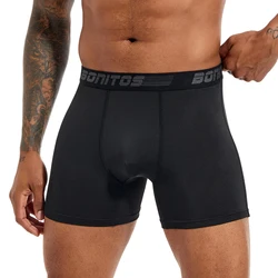 Boxer en Polyester pour Homme, Sous-Vêtement Sexy, Grande Taille