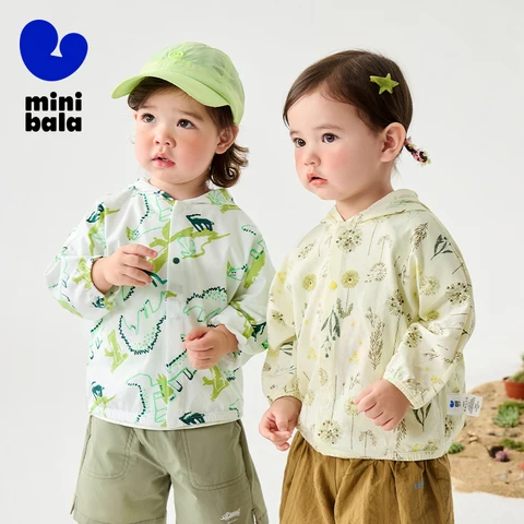 Детская солнцезащитная куртка Mini Bala из хлопка